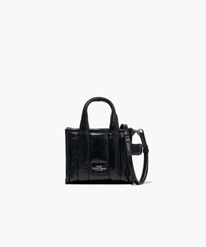 Жіноча сумка-тоут MARC JACOBS The Shiny Crinkle Leather Crossbody Tote BLACK H064L03FA22 (54773)
