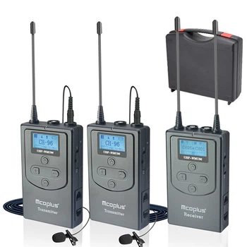 Беспроводной лавальер микрофон MCOPLUS UHF-WMU96 (SET B) (2TX+1RX) Черный