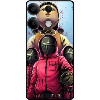 Силиконовый бампер чехол Candy для ZTE Blade A55 с картинкой Игра в кальмара