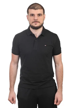 Футболка-поло с логотипом Tommy Hilfiger B1388-1 4XL черная