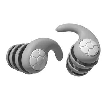 Силиконовые беруши HUAK 1 пара для сна работы плавания и защиты от шума Ball Grey