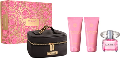 Набір для жінок Versace Bright Crystal Туалетна вода 90 мл + Лосьйон для тіла 100 мл + Гель для душу 100 мл + косметичка (8011003893232)