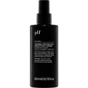 Термозахисний крем для волосся pH Laboratories Style & Finish Thermo-Protective Smoothing Creme 200 мл для розгладження зволоження усунення пухнастості та захисту волосся від впливу високих температур