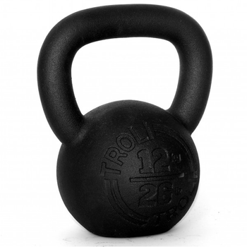 Спортивна гиря Troli Cast Iron Black 12 чорна