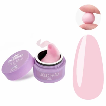 Твердый гель Solid hand gel Дизайнер (H5, 15 мл) для объемного дизайна и наращивания ногтей