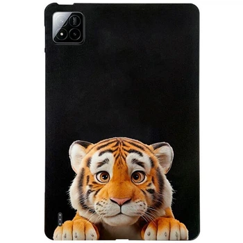 Защитный чехол Deexe Animal Series для Xiaomi Pad 7 / Pad 7 Pro / Pad 8 / Pad 8 Pro - Little Tiger