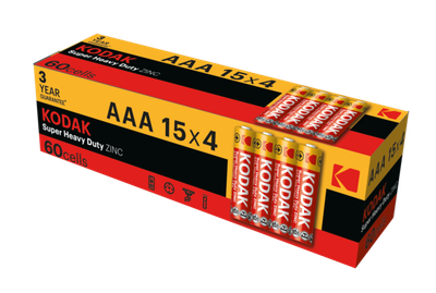 Батарейка Kodak EXTRA HEAVY DUTY R3 коробка 1x4 шт. (30411715/B)