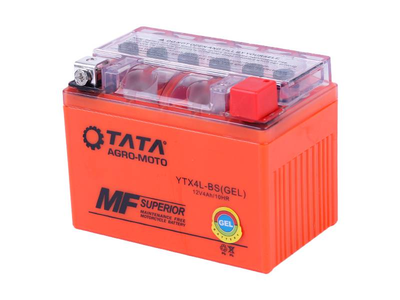 Аккумулятор YTX4L-BS OUTDO гелевый 4AH 114*70*86mm оранжевый