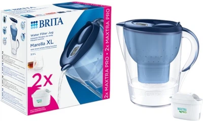Фільтр-глечик Brita Marella XL MX синій + 2 картриджі (1052786)