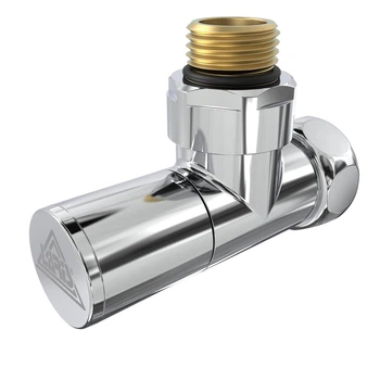 Кран для полотенцесушителя угловой Laris 1/2" - 3/4" Обычный + эксцентрики 2шт (LX-8202)