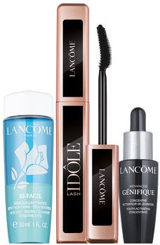 Zestaw Lancome Lash Idole Mascara Routine Tusz do rzęs 8 ml + Płyn do demakijażu oczu 30 ml + serum 10 ml (3614273882316)