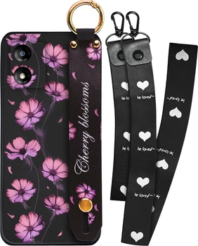 Чехол SHLab Motorola E13 Cherry Blossoms + два ремешка с карабином (34413)