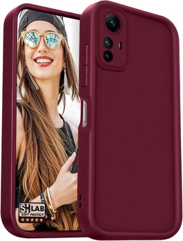 Матовый силиконовый чехол SHLab SoftProtect Xiaomi Redmi Note 12S Wine (38935-42)