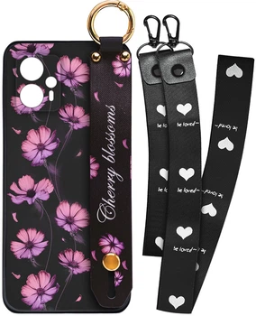 Чохол SHLab Motorola G23 Cherry Blossoms + два ремінці з карабіном (34399)