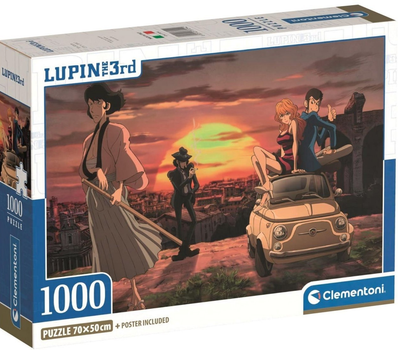 Puzzle Clementoni Lupin The 3rd 1000 elementów 37054 (8005125370542)