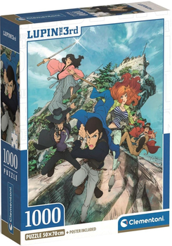 Puzzle Clementoni Lupin The 3rd 1000 elementów 37068 (8005125370689)
