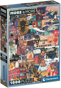 Puzzle Clementoni More is More Travel & Cultures 1000 elementów 37072 (8005125370726)