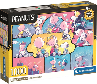 Пазл Clementoni Peanuts 1000 елементів 37070 (8005125370702)