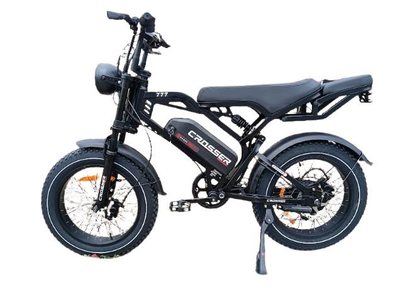 Електровелосипед фетбайк Crosser E-777 (48V/500W/15Ah) - Чорно-червоний