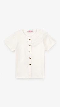 Блуза трикотажная для девочки Aura Style 867 116 см Молочный shop (2000999197949)