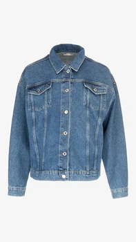 Куртка джинсова однотонна жіноча On me 4953 2XL Блакитний shop (2000999192302)