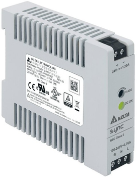 Zasilacz na szynę DIN Delta 30W, 24V, 1.25A (DRS-24V30W1NZ) (5902135121863)