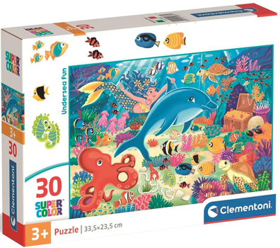 Puzzle Clementoni Super Kolor Undersea Fun 30 elementów 20837 (8005125208371)