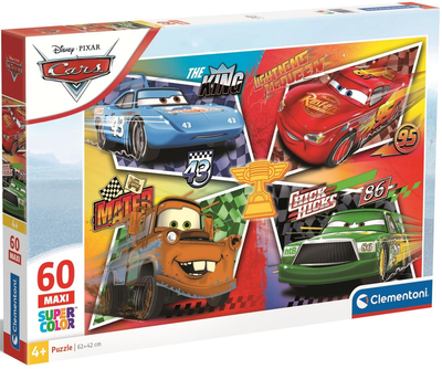 Puzzle Clementoni Maxi Super Kolor Disney Cars 60 elementów 26332 (8005125263325)