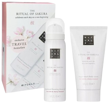 Zestaw Rituals Sakura Mini Travel Set żel pod prysznic 50 ml + krem do ciała 70 ml (8719134189643)