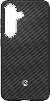 Панель Spigen Enzo Aramid GP-FPS931PGABW з вбудованим кільцем MagFit для Samsung Galaxy S25 Black (8809971239523)