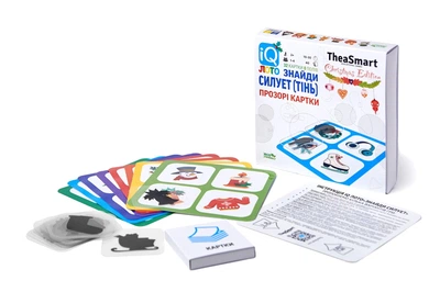 Игра детская "IQ лото" (Силуэт, тень) Новогодняя версия TheaSmart № 24204b-2