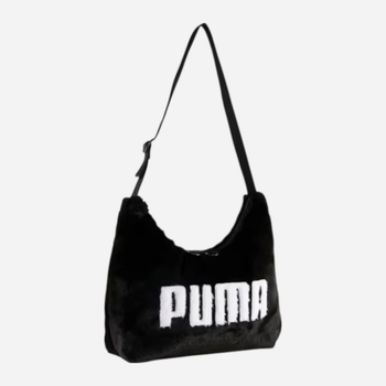 Torebka damska hobo materialowa Up Faux Fur Slouchy Hobo Bag