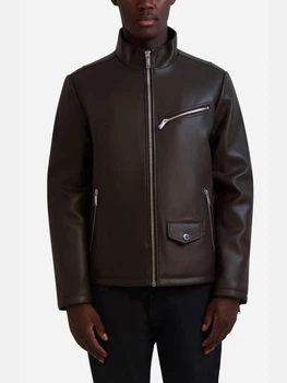 Куртка зі штучної шкіри чоловіча Karl Lagerfeld 392313908 2XL Коричнева (1159864980)