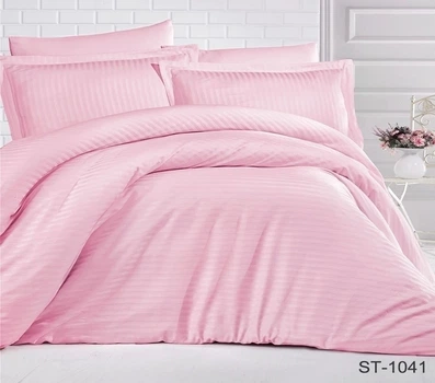 Комплект постельного белья TAG Tekstil страйп-сатин LUXURY ST-1041 King Size (Евро maxi)