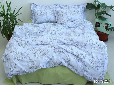 Комплект постельного белья с компаньоном TAG Tekstil R-T9251 King Size (Евро maxi)