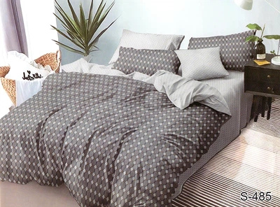 Комплект постельного белья с компаньоном TAG Tekstil S485 King Size (Евро maxi)