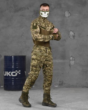 Военный демисезонный костюм Striker Пиксель влагостойкий с карманами и усилениями Cordura XXXL