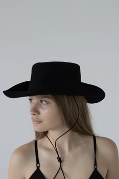 Панама ковбойка летняя D.Hats цвет черный