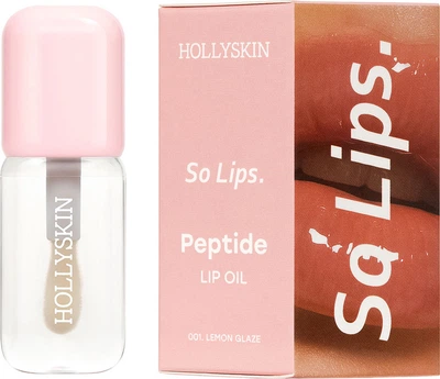 Увлажняющее масло для губ Hollyskin So Lips. Peptide Lip Oil 001. Lemon Glaze 4 мл (4823109703889)