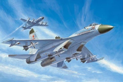 Збірна модель 1/72 Винищувач Су-27 раннього типу Trumpeter 01661