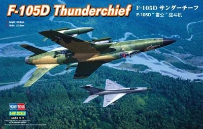 Збірна модель 1/48 Американський винищувач-бомбардувальник Republic F-105 "Thunderchief" HobbyBoss 80332