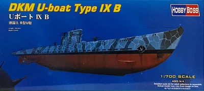 Збірна модель 1/700 підводний човен DKM U-boat Type Ⅸ B HobbyBoss 87006