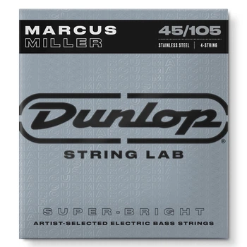 Струны Dunlop DBMMS45105 Super Bright Bass Stainless Steel 45-105 Marcus Miller Signature
