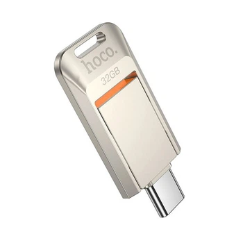 Флешка USB 3.0 HOCO UD17 Type-C 32GB Перламутровый никель