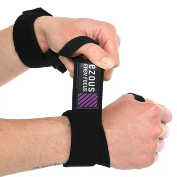 Бинти кистьові для жиму (2шт) LIFTING WRAPS EZOUS C-01 (бавовна, р-р 70х3,6см, вага уп. 45гр, чорний) (C-01_Чорний)