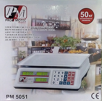 Весы Promotec PM 5051, до 50 кг. 50079/3