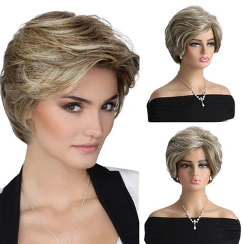 Парик блонд с мелированием, термоволокно VC WIG-386