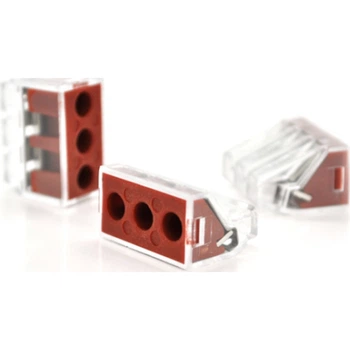 Соединитель кабеля 3-pin аналог WAGO K773-173, 50штпак Voltronic (K773-173/50)