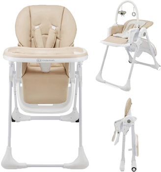 Krzesełko do karmienia Kinderkraft Tummie Beżowe (KHTUMM00BEG0000) (5902533925056)