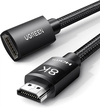Кабель подовжувач UGREEN HDMI Extension Cable 8K@60Hz 4K@240Hz, 2.1 Ultra High Speed 48Gbps 1 м Black (HD151)